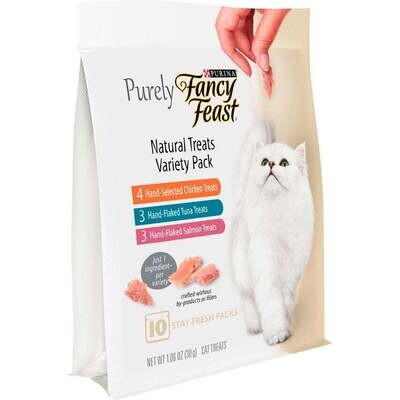Fancy Feast Purely Natural Treats Variety Pack Cat Treats 1.06-oz
