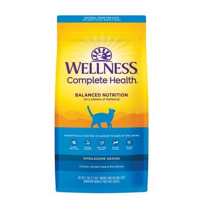 Wellness Complete Health Adult Health Deboned Chicken, Chicken Meal & Rice Recipe Dry Cat Food 5-lb