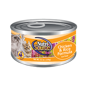 NutriSource Cat & Kitten Chicken & Rice Canned Cat Food 5-oz, case of 12