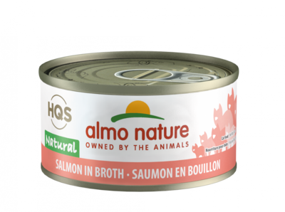 Almo Nature HQS Natural Cat Grain Free Salmon Canned Cat Food 2.47-oz, case of 24