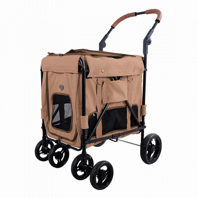 Dirty Peach Ibiyaya Pet Stroller for Large Dogs, Medium Dogs, Cats Gentle Giant Pet Wagon