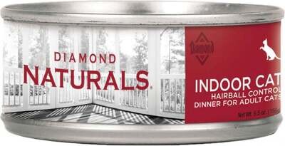 Diamond Naturals Indoor Hairball Control Adult Formula Canned Cat Food 5.5-oz, case of 24