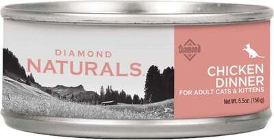 Diamond Naturals Chicken Dinner Adult & Kitten Formula Canned Cat Food 5.5-oz, case of 24