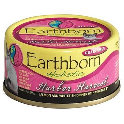 Earthborn Holistic Harbor Harvest Grain Free Canned Cat Food 3-oz, case of 24
