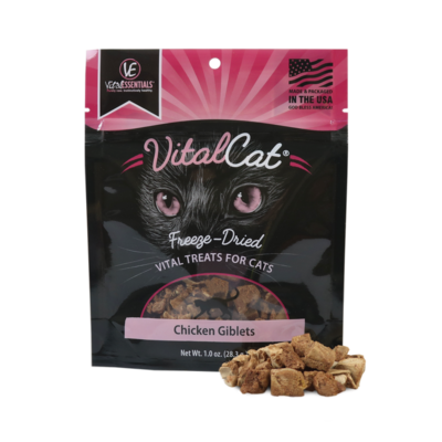 Vital Essentials Vital Cat Freeze Dried Grain Free Chicken Giblets Cat Treats 1-oz
