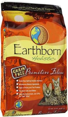 Earthborn Holistic Primitive Feline Grain Free Natural Cat Food 14-lb