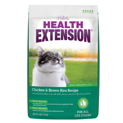 Health Extension Chicken & Brown Rice All Life Stages Dry Cat Food 15-lb