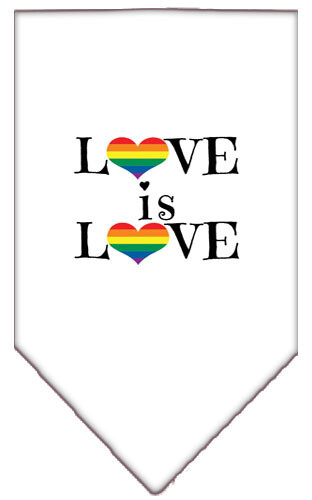 Love Is Love Rainbow Heart Pride Pet Bandana