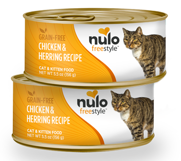 Nulo FreeStyle Grain Free Chicken and Herring Recipe Canned Kitten and Cat Food 5.5-oz, case of 24