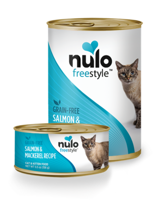 Nulo FreeStyle Grain Free Salmon and Mackerel Recipe Canned Kitten & Cat Food 5.5-oz, case of 24