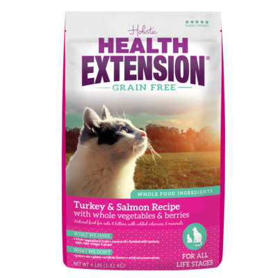 Health Extension Grain Free Salmon and Turkey Dry Cat Food 15-lb