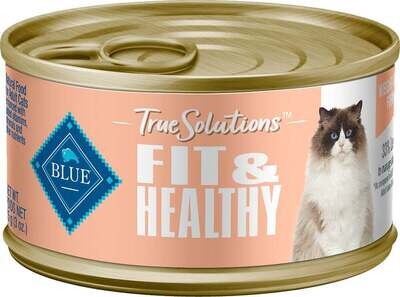 Blue Buffalo True Solutions Fit & Healthy Natural Weight Control Chicken Recipe Adult Wet Cat Food 3-oz, case of 24