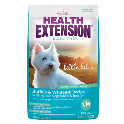 Health Extension Grain Free Buffalo and Whitefish Little Bites Recipe Dry Dog Food 23.5-lb
