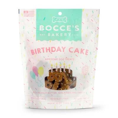 Bocce's Bakery Birthday Cake Recipe Biscuit Dog Treats 5-oz