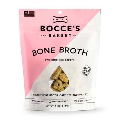 Bocce's Bakery Bone Broth Recipe Biscuit Dog Treats 5-oz