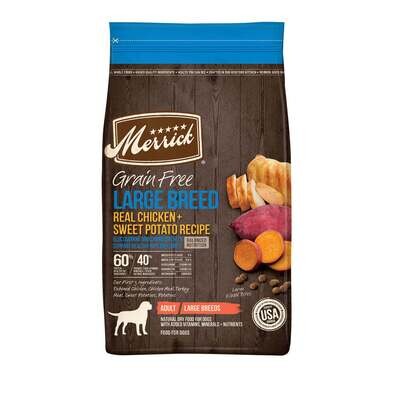 Merrick Grain Free Large Breed Real Chicken & Sweet Potato Dry Dog Food 22-lb