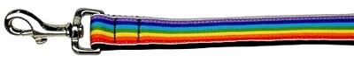 Pride Rainbow Stripped Nylon Dog Leash