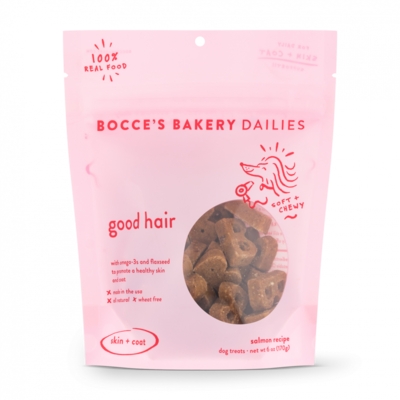 Bocce's Bakery Good Hair Soft & Chewy Dog Treats 6-oz