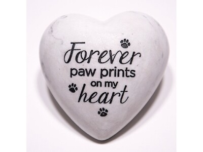 Dog Speak Inspirational Paperweight Forever Paws Prints On My Heart