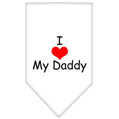I Heart (Love) My Daddy Pet Bandana