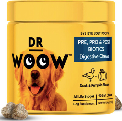 Dr Woow Chewables Pre, Pro & Post Biotics Supplements For Dogs