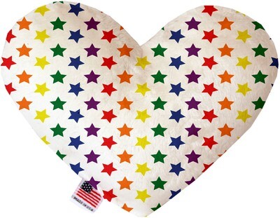 Rainbow Stars Heart Plush Pride Dog Toy
