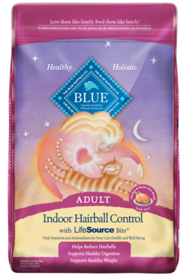 Blue Buffalo Indoor Hairball Control Chicken & Brown Rice Recipe Dry Cat Food 15-lb
