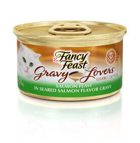Fancy Feast Gravy Lovers Salmon Canned Cat Food 3-oz, case of 24