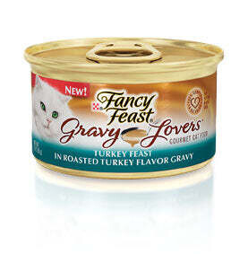 Fancy Feast Gravy Lovers Turkey Canned Cat Food 3-oz, case of 24