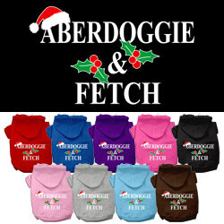 Aberdoggie Christmas Screen Print Pet Hoodies