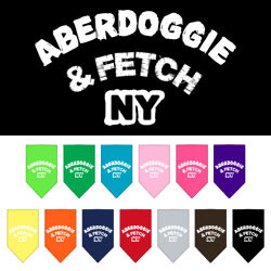 Aberdoggie NY Screen Print Dog Bandana