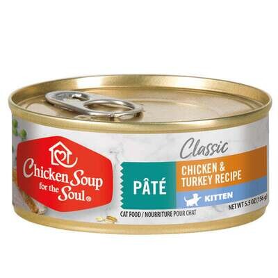 Chicken Soup For The Soul Kitten Canned Cat Food 5.5-oz, case of 24