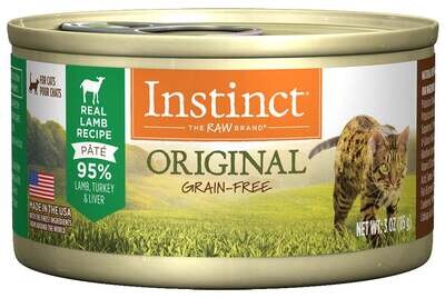 Instinct Grain-Free Lamb Formula Canned Cat Food 3-oz, case of 24