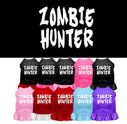 Zombie Hunter Screen Print Pet Dress