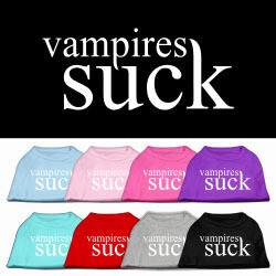 Vampires Suck Screen Print Pet Shirt