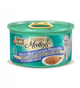 Fancy Feast Elegant Medleys White Meat Chicken Primavera Canned Cat Food 3-oz, case of 24