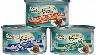 Fancy Feast Elegant Medleys Shredded Fare Collection Canned Cat Food 3-oz, case of 24
