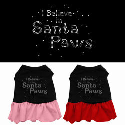 Santa Paws Rhinestone Dog Dress