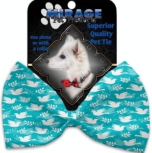 Hope and Peace Pet Bow Tie Collar Accessory with Velcro