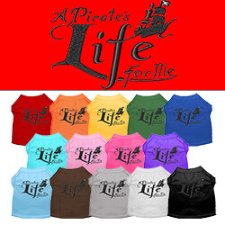 A Pirate's Life Embroidered Dog Shirt