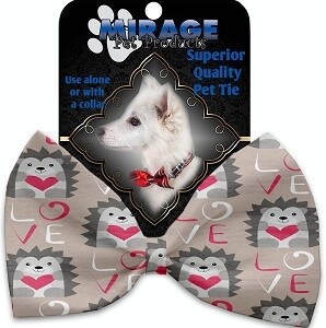 Hedgehog Love Pet Bow Tie