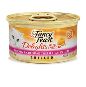 Fancy Feast Delights-Chicken and Cheese Canned Cat Food 3-oz, case of 24