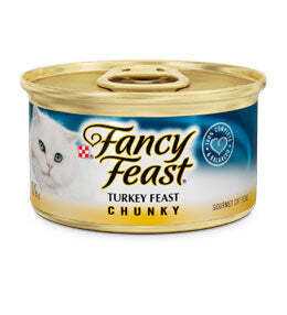Fancy Feast Chunky Turkey Canned Cat Food 3-oz, case of 24