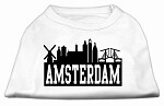 Amsterdam Skyline Screen Print Pet Shirt
