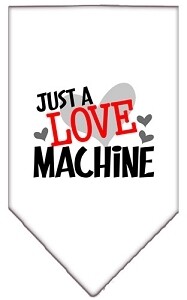 Love Machine Screen Print Pet Bandana