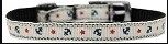 Anchors Nylon Dog Collar White with Classic Buckle 3/8