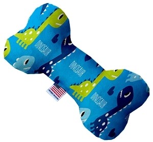 Blue Dinosaurs Bone Dog Toy