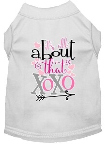 All About That XOXO Screen Print Pet Shirt