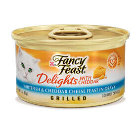 Fancy Feast Delights Whitefish and Cheddar Cheese Canned Cat Food 3-oz, case of 24