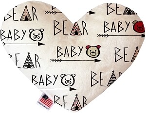 Baby Bear Heart Dog Toy